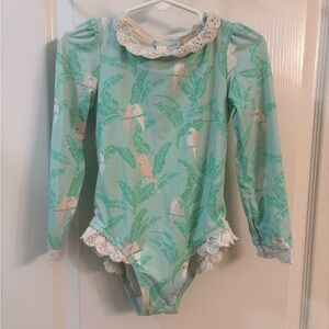 The Beaufort Bonnet Company Sarasota Surf Suit in the Parrot Island Palms